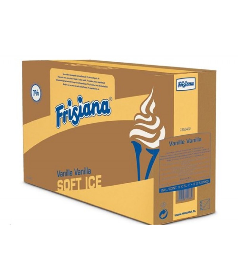 NIC Frisiana Plantaardige IJsmix Vloeibaar 7% PV 3x5 Liter