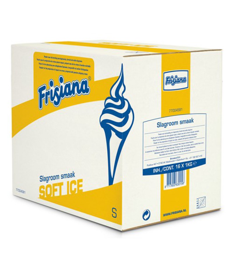 NIC Frisiana Slagroom IJsmix Poeder 26% MV 16x1 Kilo