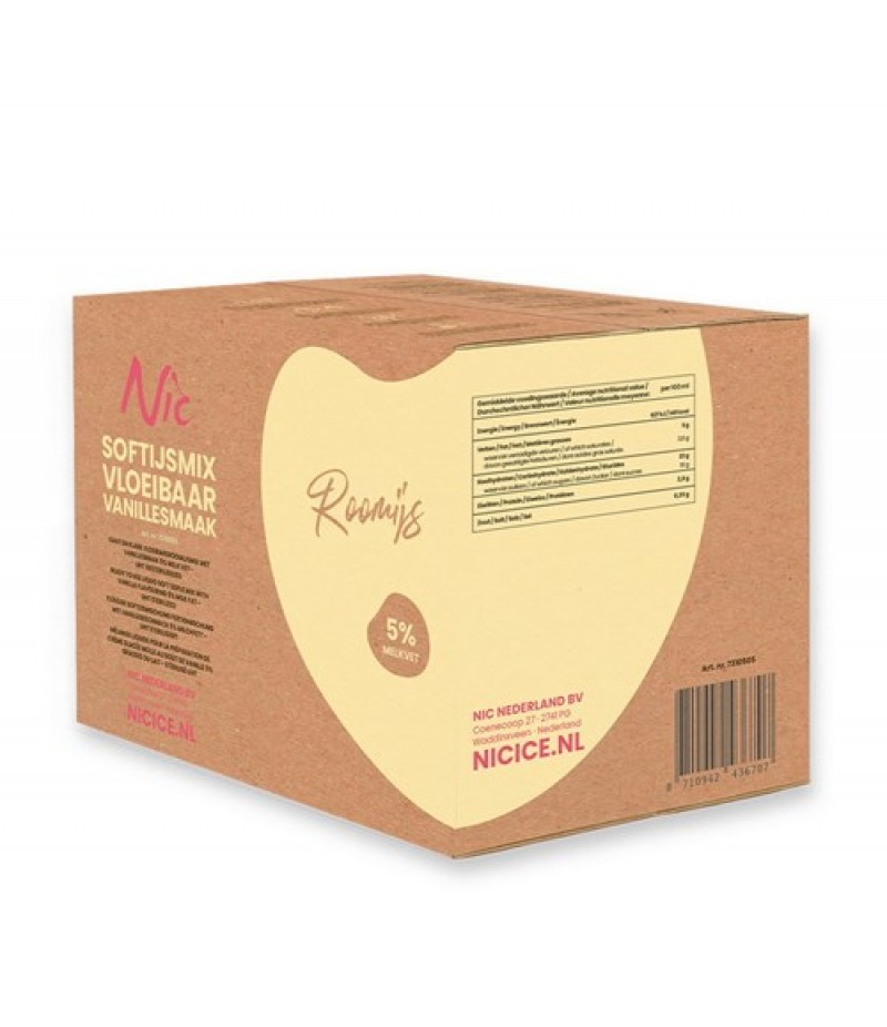 NIC Classic ijsmix vloeibaar 5% mv 10 Liter
