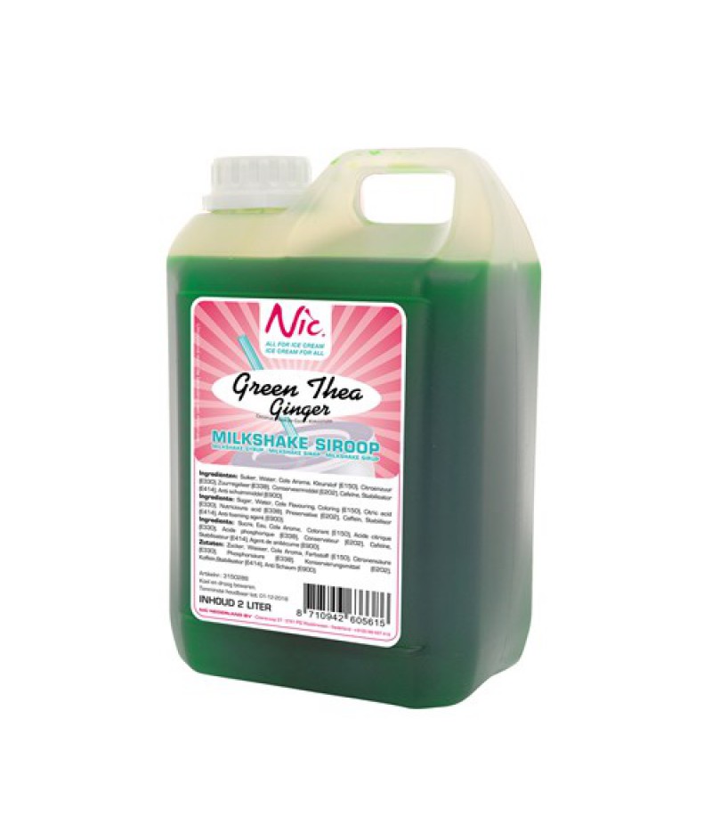 NIC Milkshake Green Tea Ginger 2 Liter
