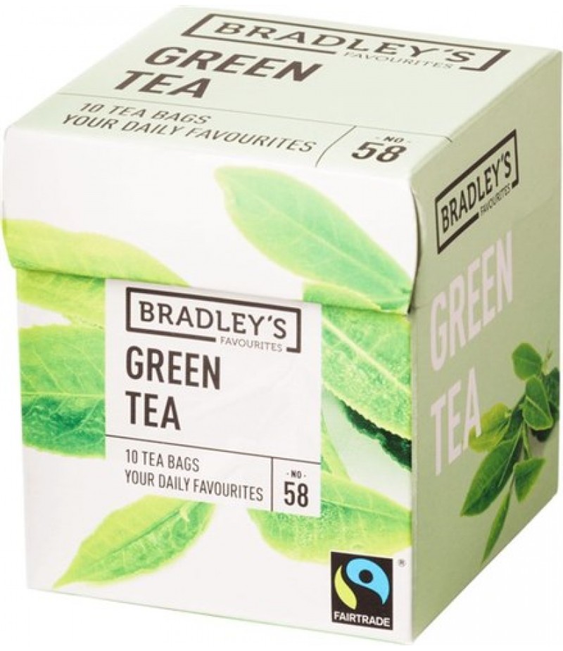 Bradley's Favourites Fairtrade nr:58 Green Tea 10x1.75 gr