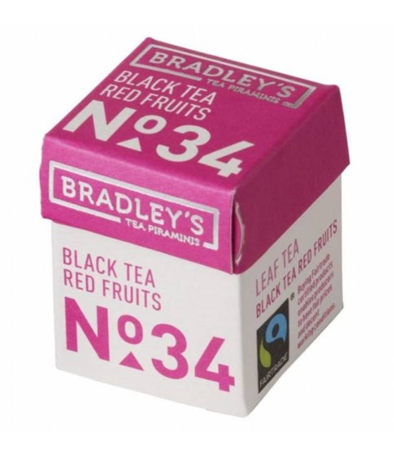 Bradley's Piramini Tea nr:34 Rode Vruchten 30x2 gram