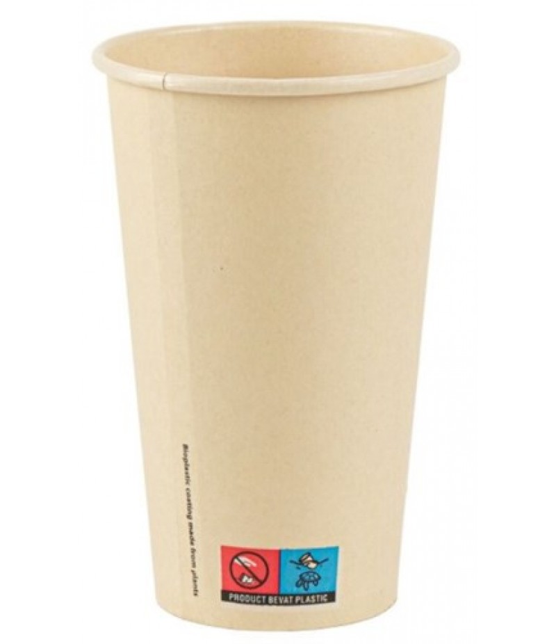 Milkshakebeker Bamboe Karton/PLA 22oz/660ml 20x50 Stuks ECO