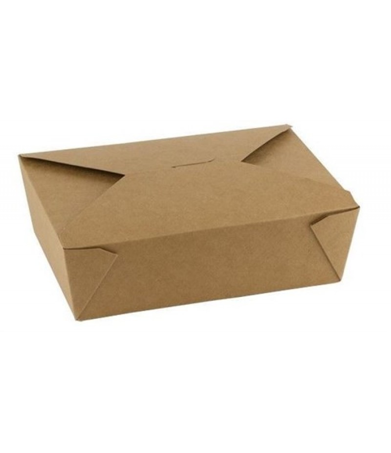 Take Away Box Kraft 2000cc 215x160x65mm 200 Stuks