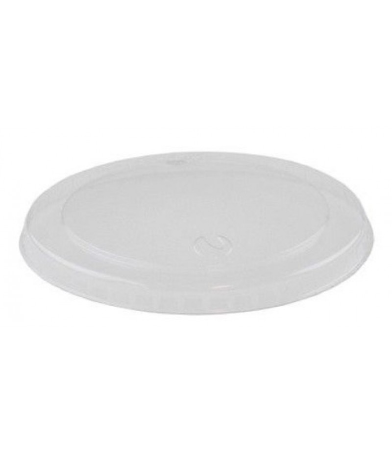 Foodcontainer Deksel PLA Ø85mm TBV 180ml 50 Stuks