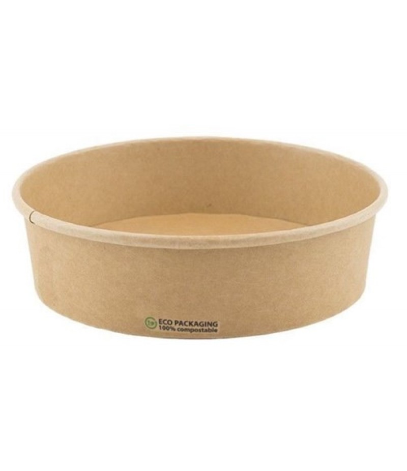 Foodcontainer Kraft 900ml/Ø18,5cmx4,9cm 300 Stuks