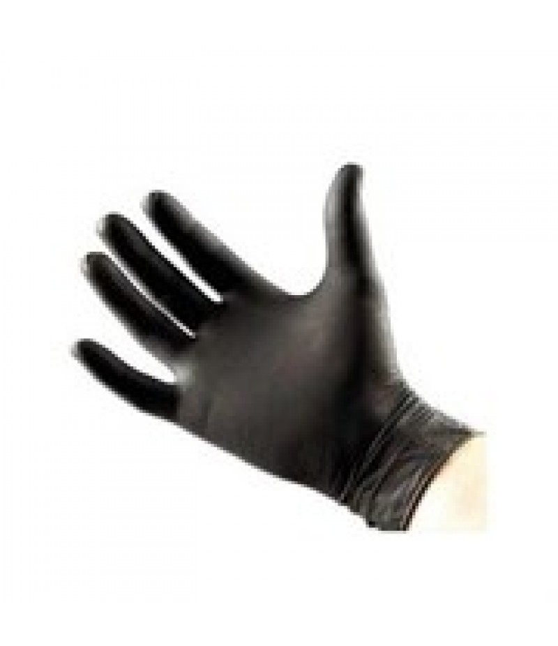 Handschoen Nitril Maat XL 9-10 Zwart Ongep.100 Stuks