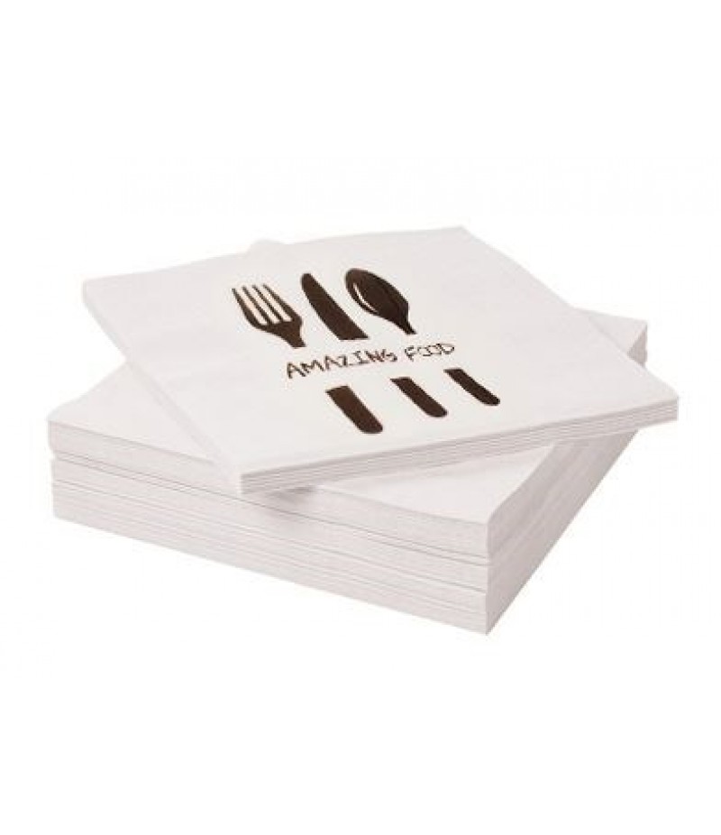 Servet Amazing Food 33x33cm 1-Laags 4000 Stuks