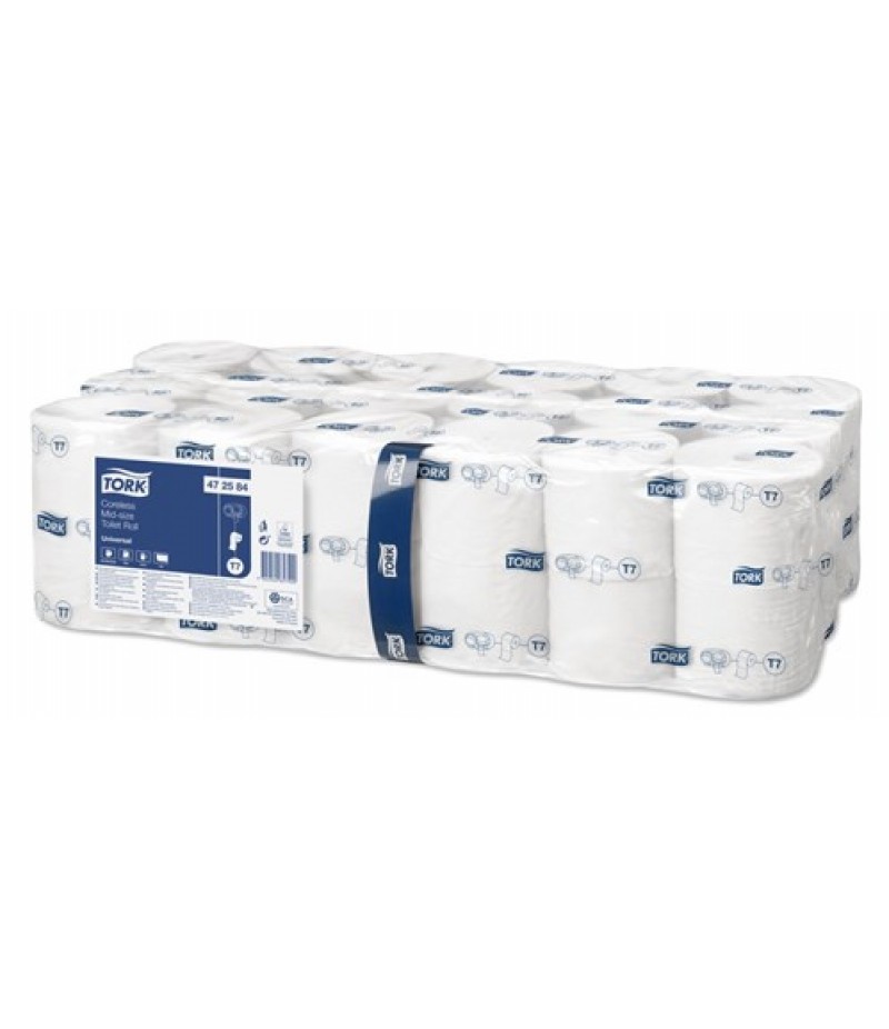 Toiletpapier TORK Hulsloos Mid-Size T7 1-Lgs 36 Rol 472584