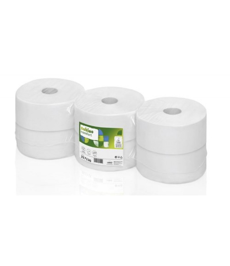 Toiletpapier Comfort Jumborol 2-Lgs 6 Rol 317130 Satino Wepa