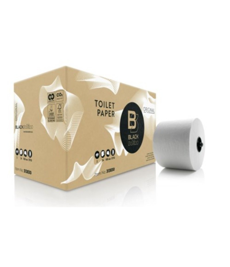 Toilet/Systeemrol Original M/Dop 2-Lgs 24x 313830 Black Sati