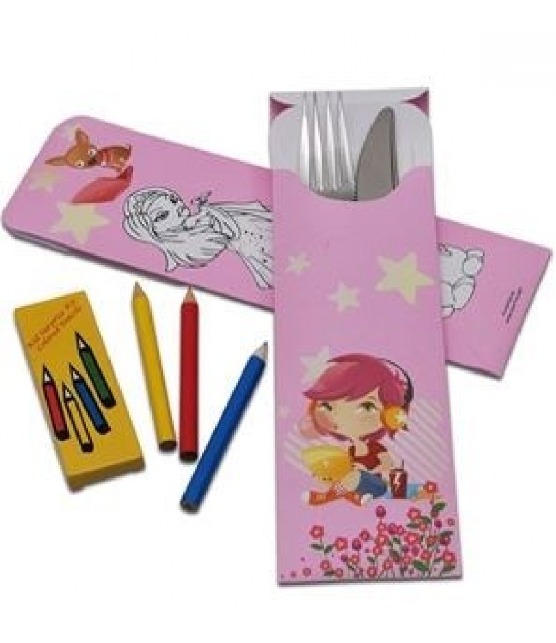 Bestekzakje Roze Meisjes 600 Stuks