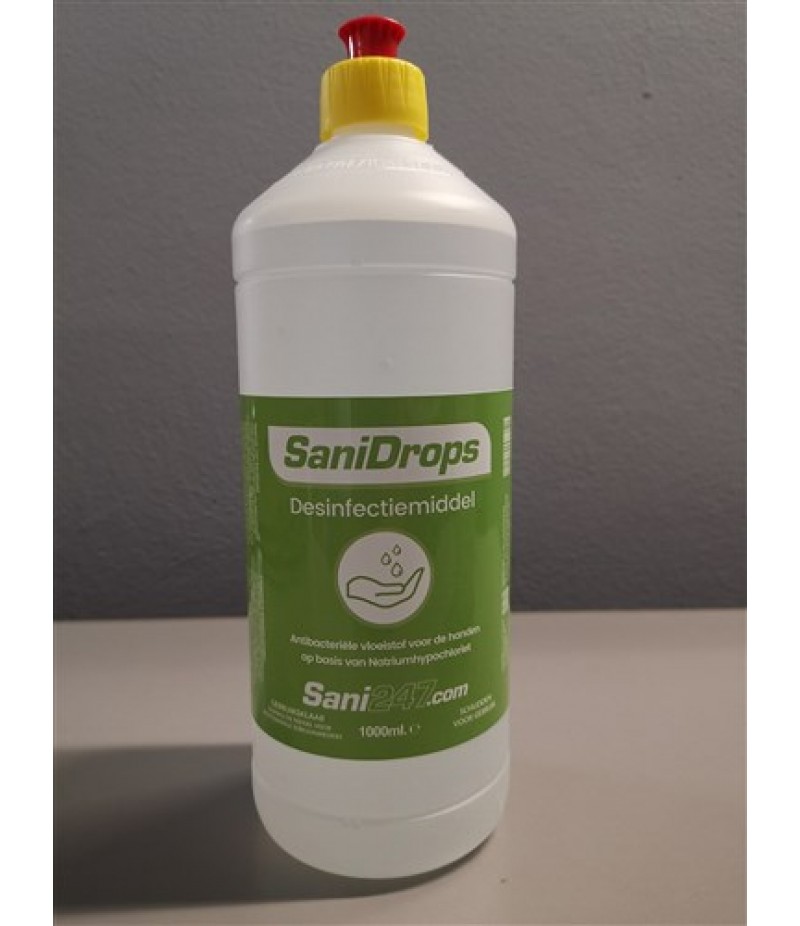 Desinfectiemiddel o.b.v Natriumhypochloriet TBV Zuil 1 Liter