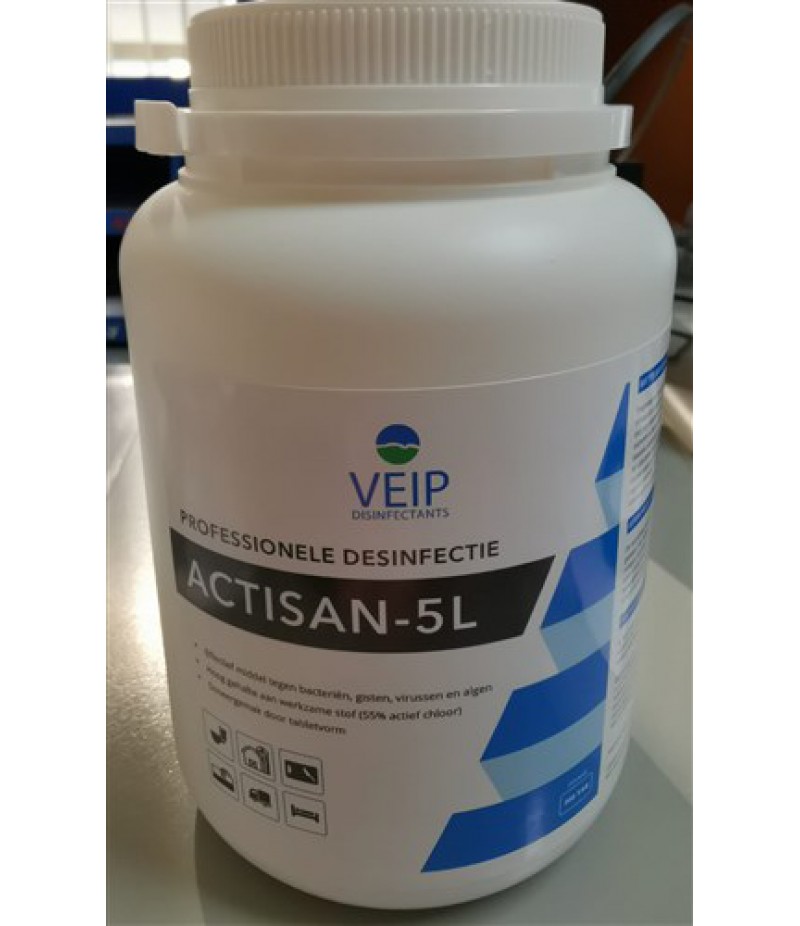 Chloortablet Desinfectie (Actisan) 2,7 Gram Pot 300 Stuks