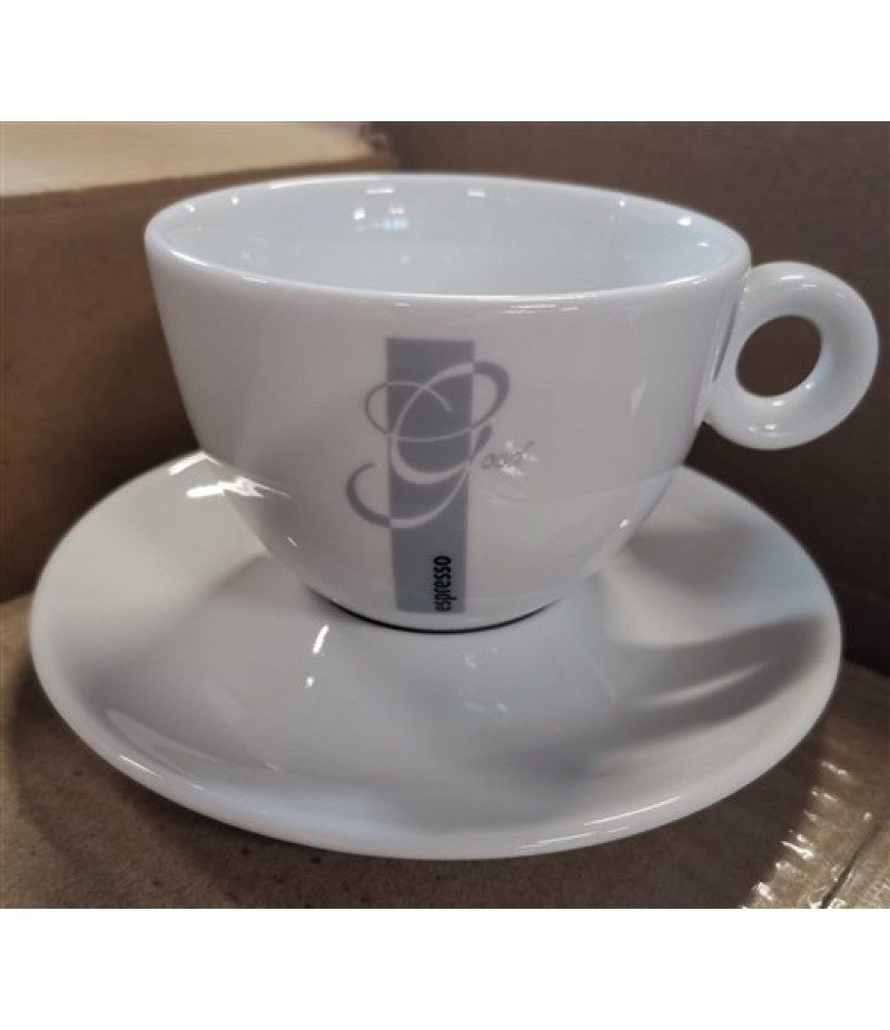 Espresso Good Cappuccino Kop 20cl Wit Opdruk Grijs