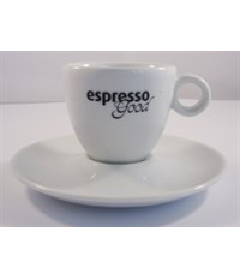 Espresso Good Espressokop 8cl Wit/Zwart (Excl. Schotel)