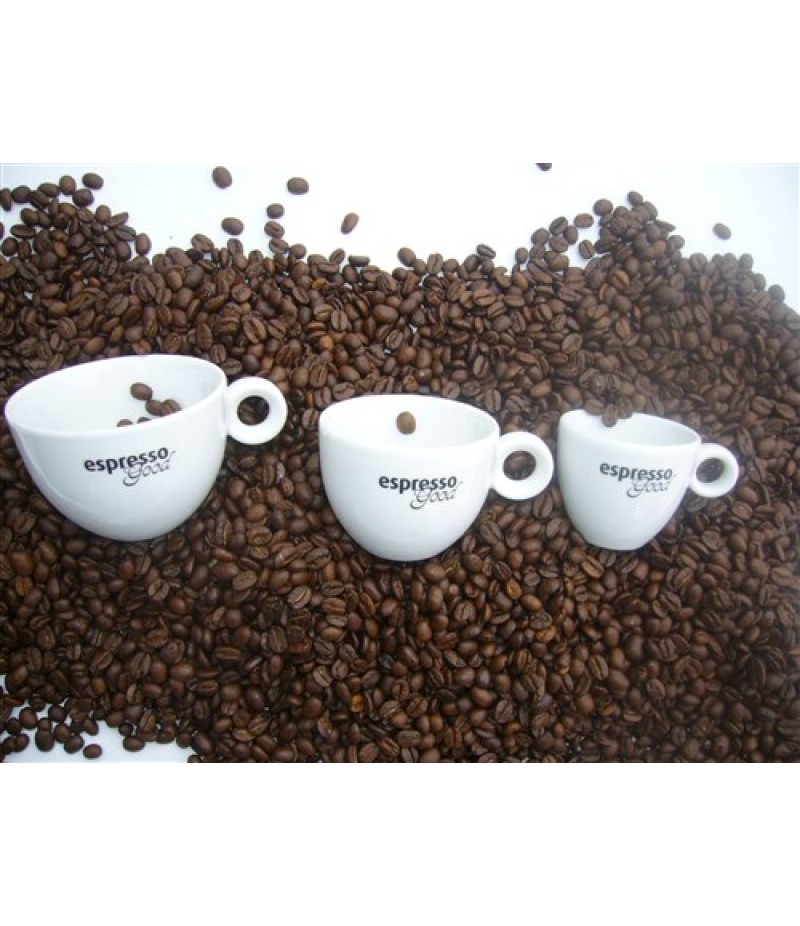 Espresso Good Koffiekop 15cl Wit/Zwart (Excl. Schotel)