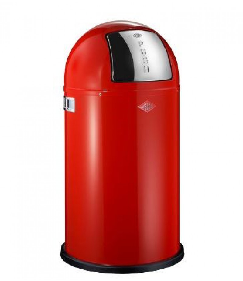 Afvalbak Pushboy 50 Liter Rood Wesco