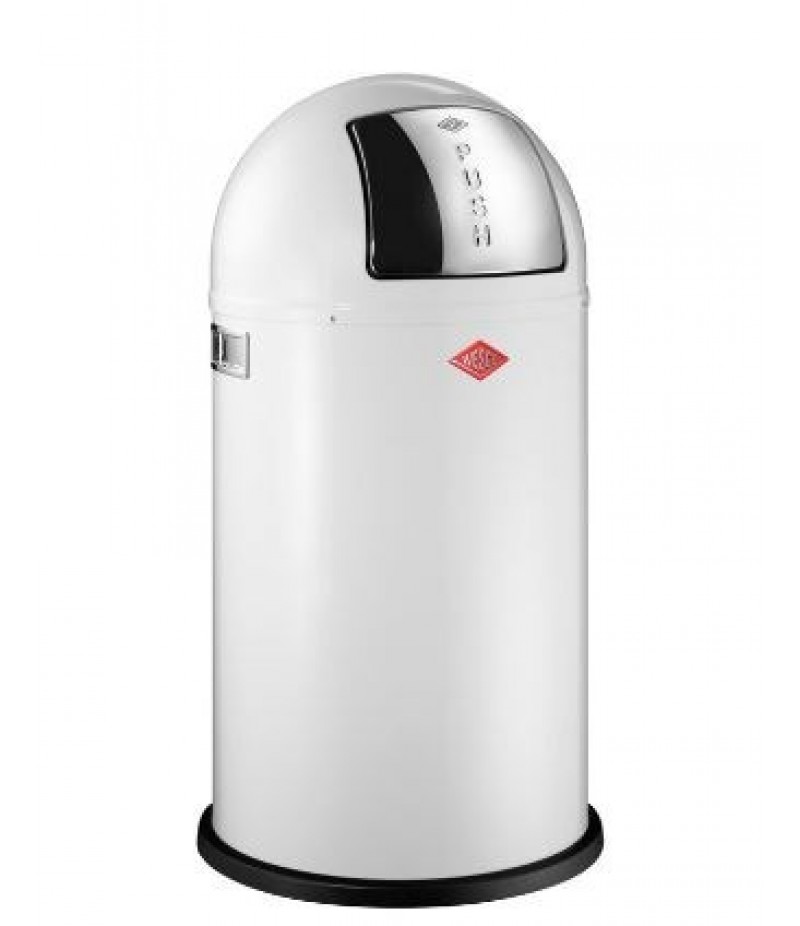 Afvalbak Pushboy 50 Liter Wit Wesco