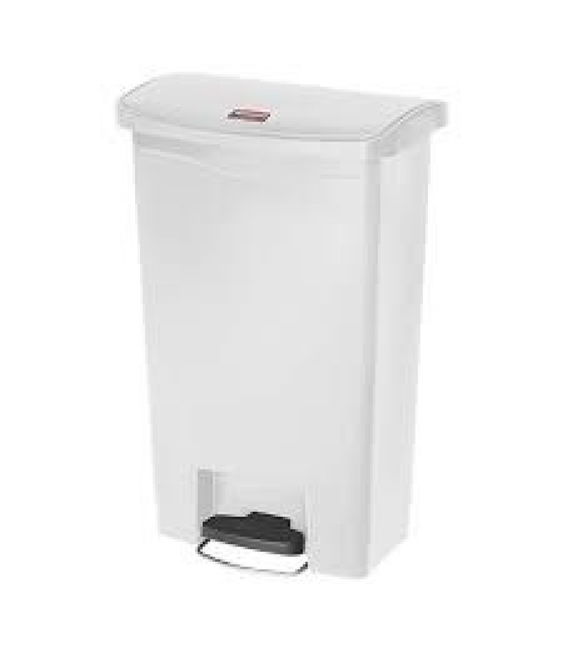 Pedaal Afvalbak Wit Kunststof 50 Liter Rubbermaid