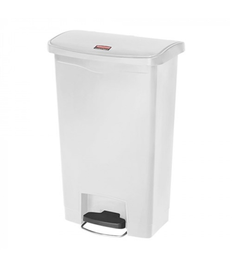 Pedaal Afvalbak Wit Kunststof 68 Liter Rubbermaid