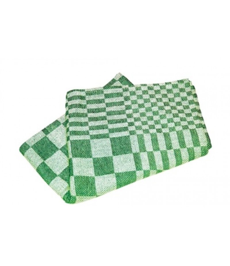 Keuken(thee)doek Groen Geblokt 70x70cm Katoen