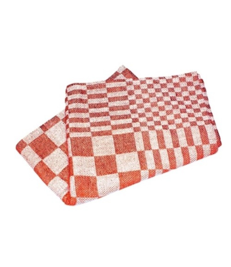 Keuken(thee)doek Rood Geblokt 70x70cm Katoen