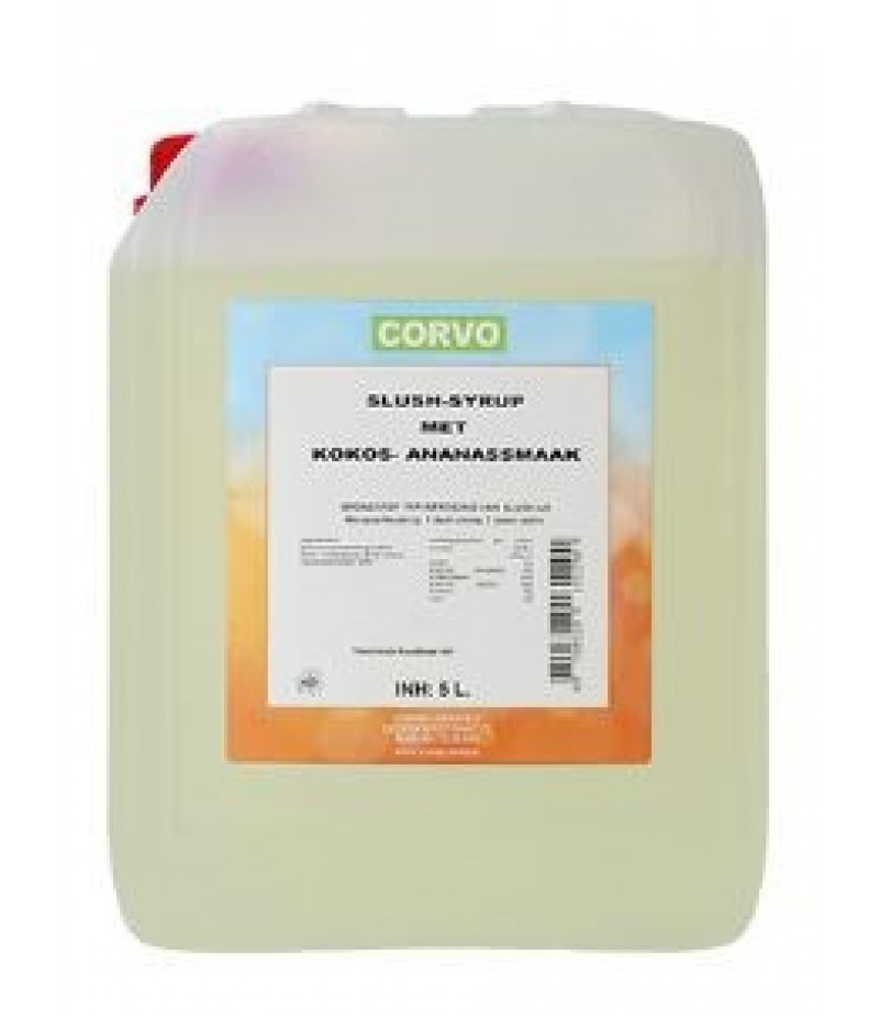 Slush-/Milkshakesiroop Kokos-Ananas 5 Liter