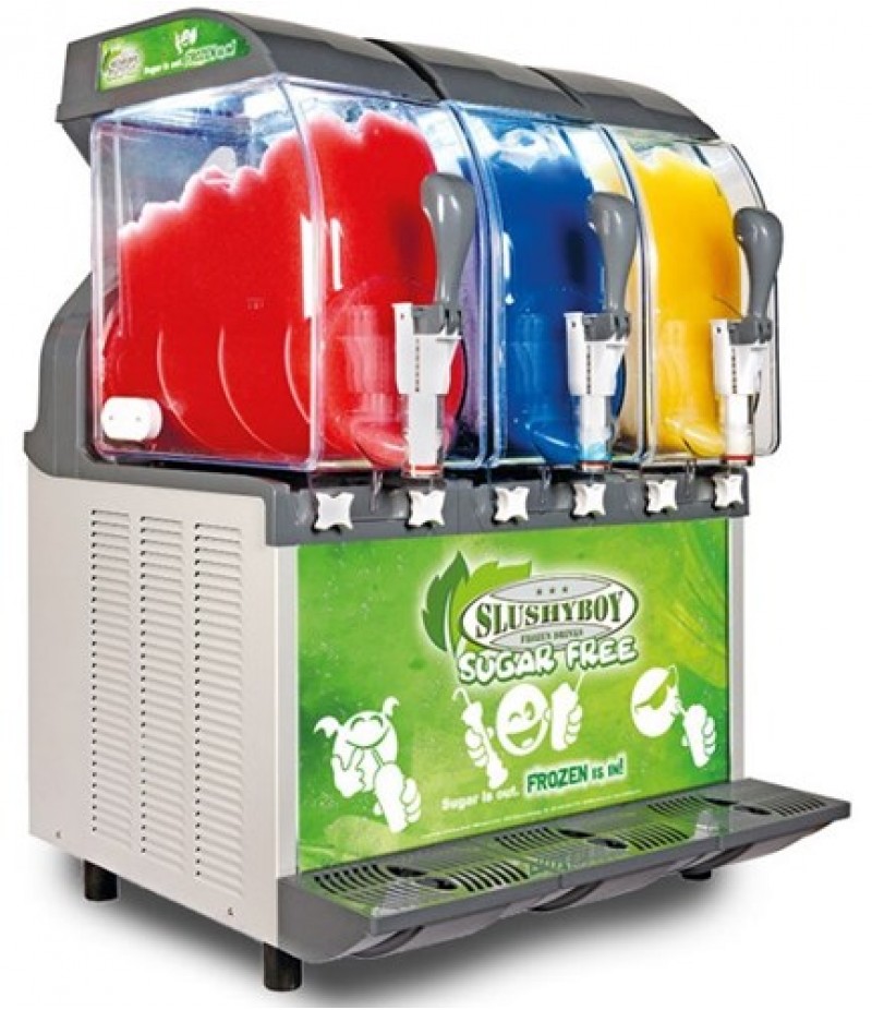 Slushmachine Eco 3x11 Liter Bowls Grijs Model