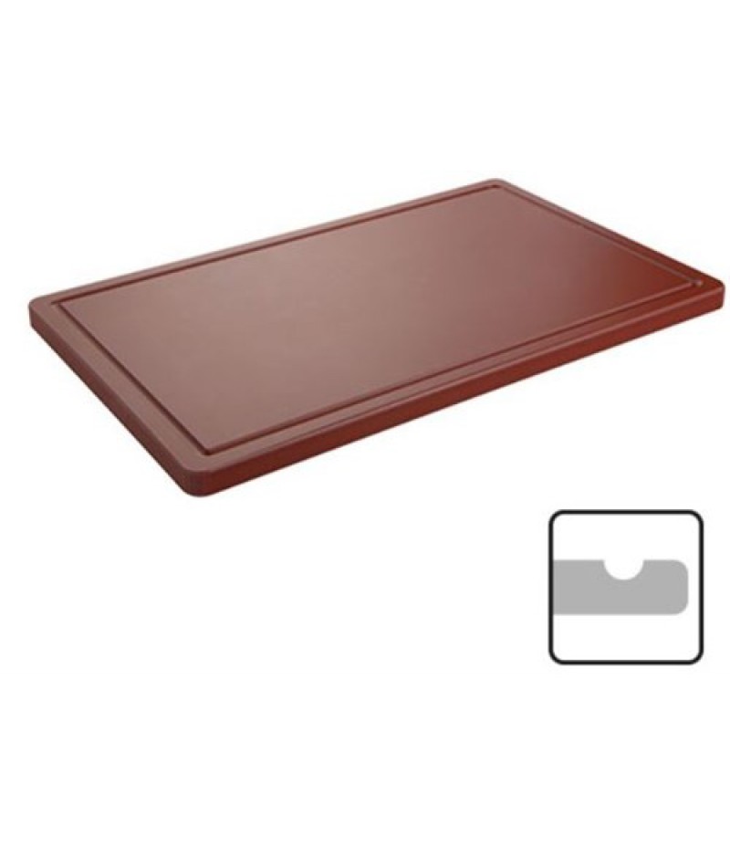 Snijblad Bruin 2(H)x40x25cm Met Geul CaterChef