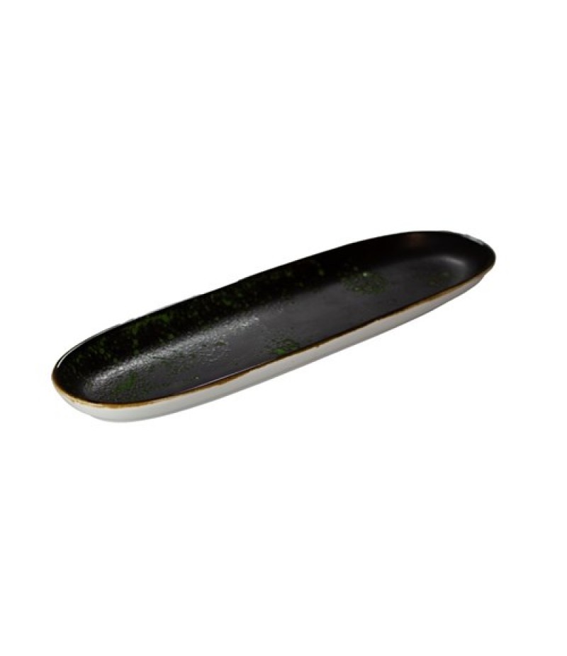Amazon Jungle Green ovaal bord 34,2 x 10 cm 6 stuks