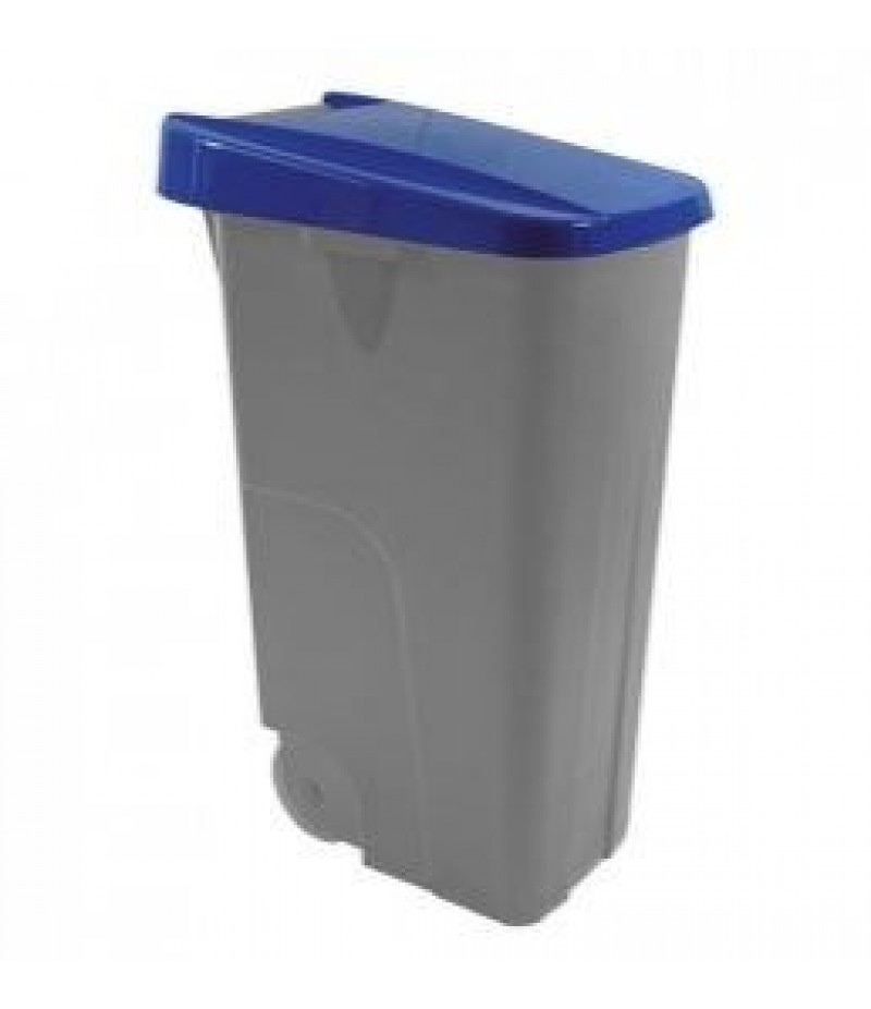Afvalcontainer 110 Liter Blauw Kunststof Verrijdbaar Denox