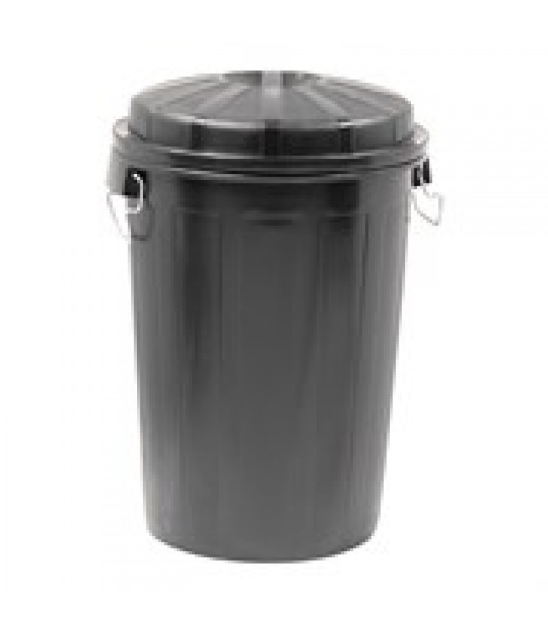 Afvalcontainer Incl. Deksel Zwart 95 Liter Denox