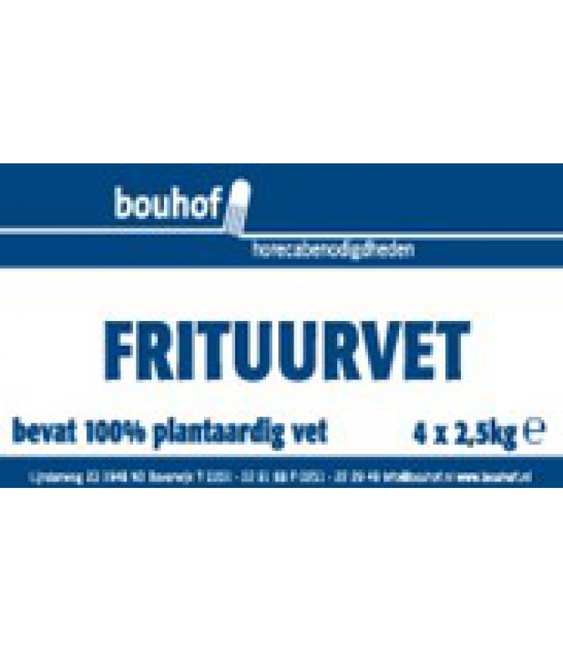 Bouhof Frituurvet Vast 4x2,5 Kilo