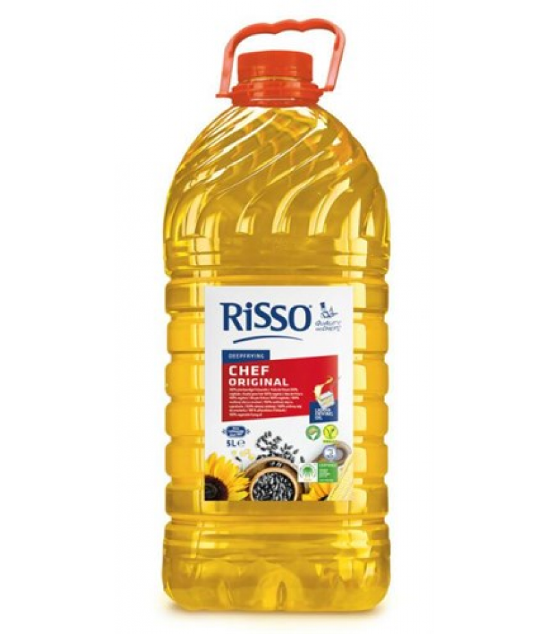 Risso Chef Frituurolie PET fles 3 x 5 Liter