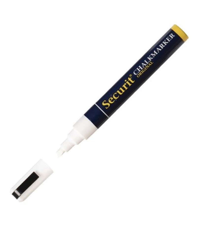 Krijtstift Wit Wisbaar 6 mm Securit