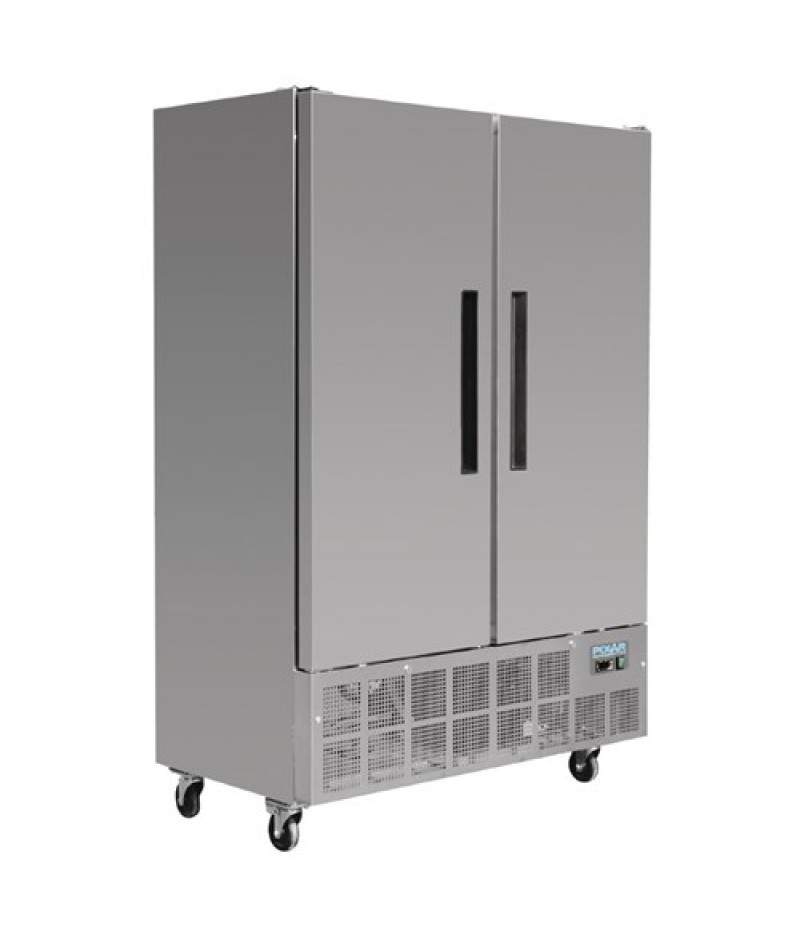 Vriezer 2-Deurs Slimline RVS 960 Liter Polar