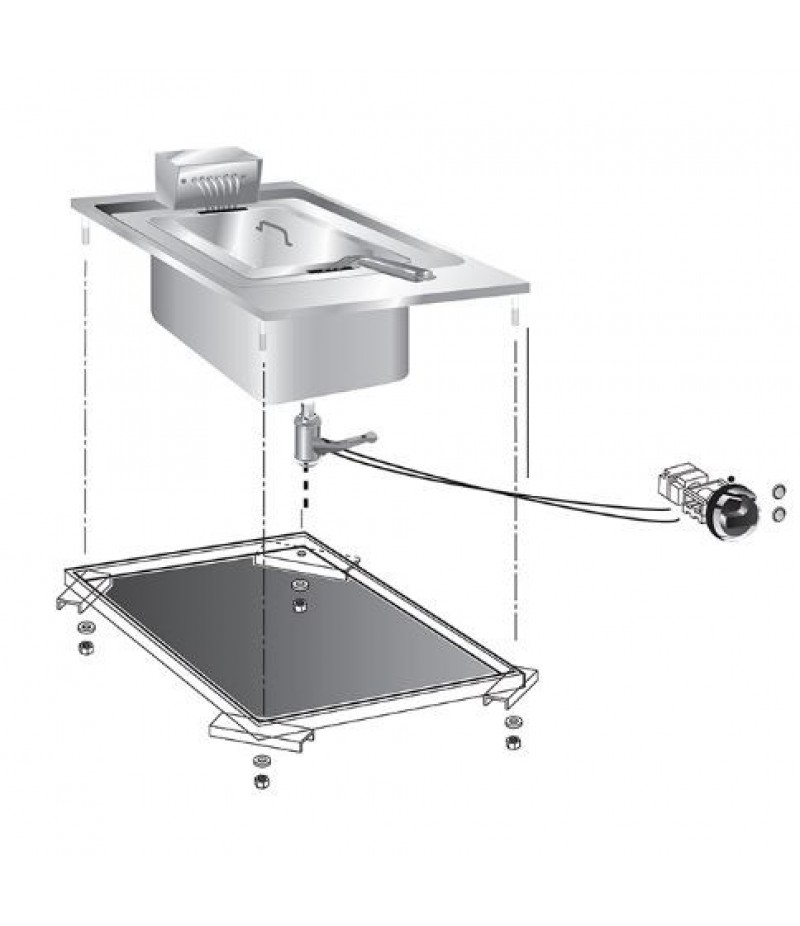 Friteuse Drop-in 10 Liter 40cm 9kW